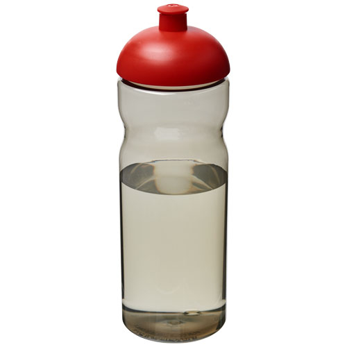 Bouteille sport publicitaire en plastique recyclé 650 ml H2O Eco Charbon et Rouge